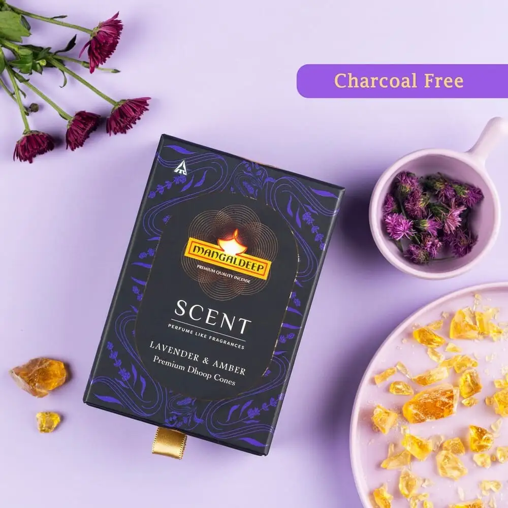 Mangaldeep Dhoop Cones Scent Set of 3 - Image 3