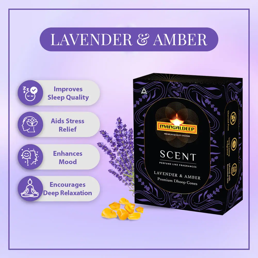 Mangaldeep Dhoop Cones Scent Set of 3 - Image 5