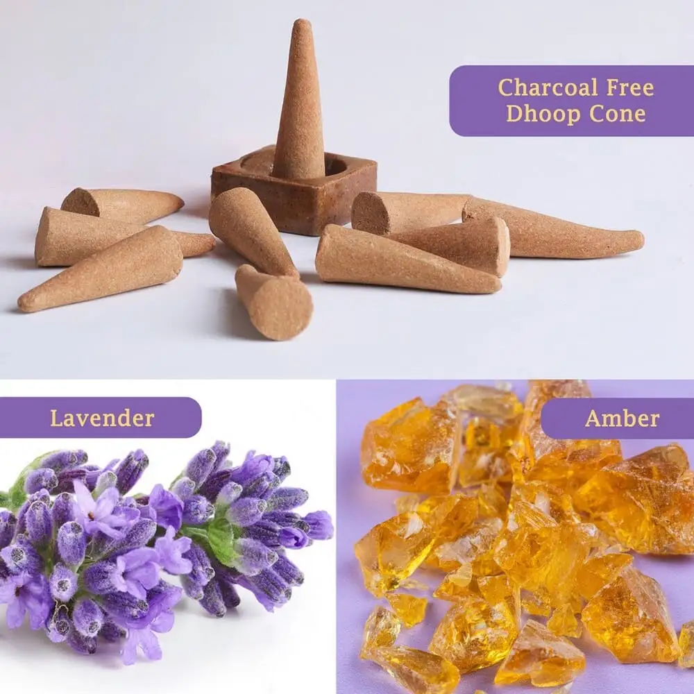 Mangaldeep Dhoop Cones Scent Set of 3 - Image 6